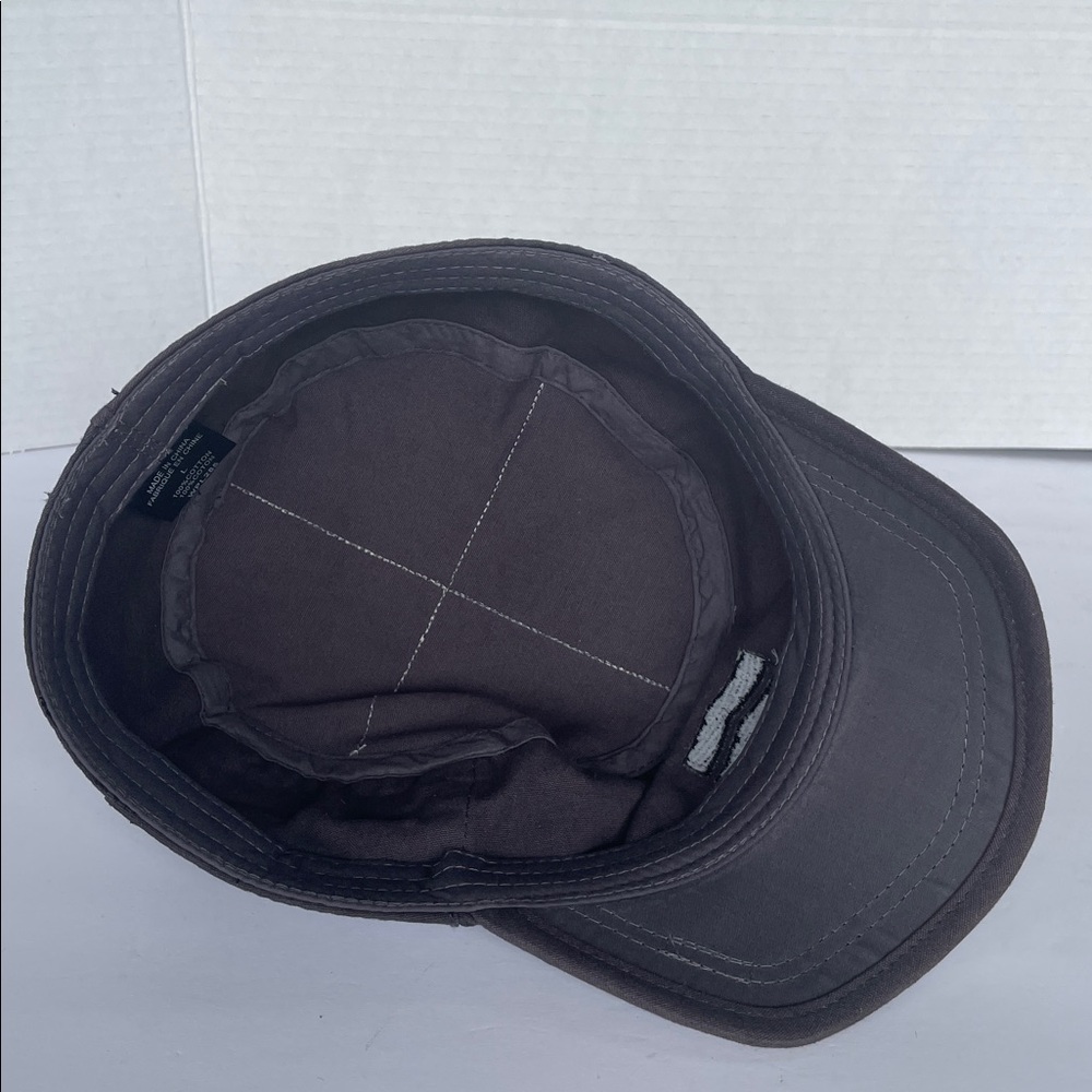KURTZ Black Military Distressed Style Cap Fitted Unisex Size Large - Picture 6 of 7